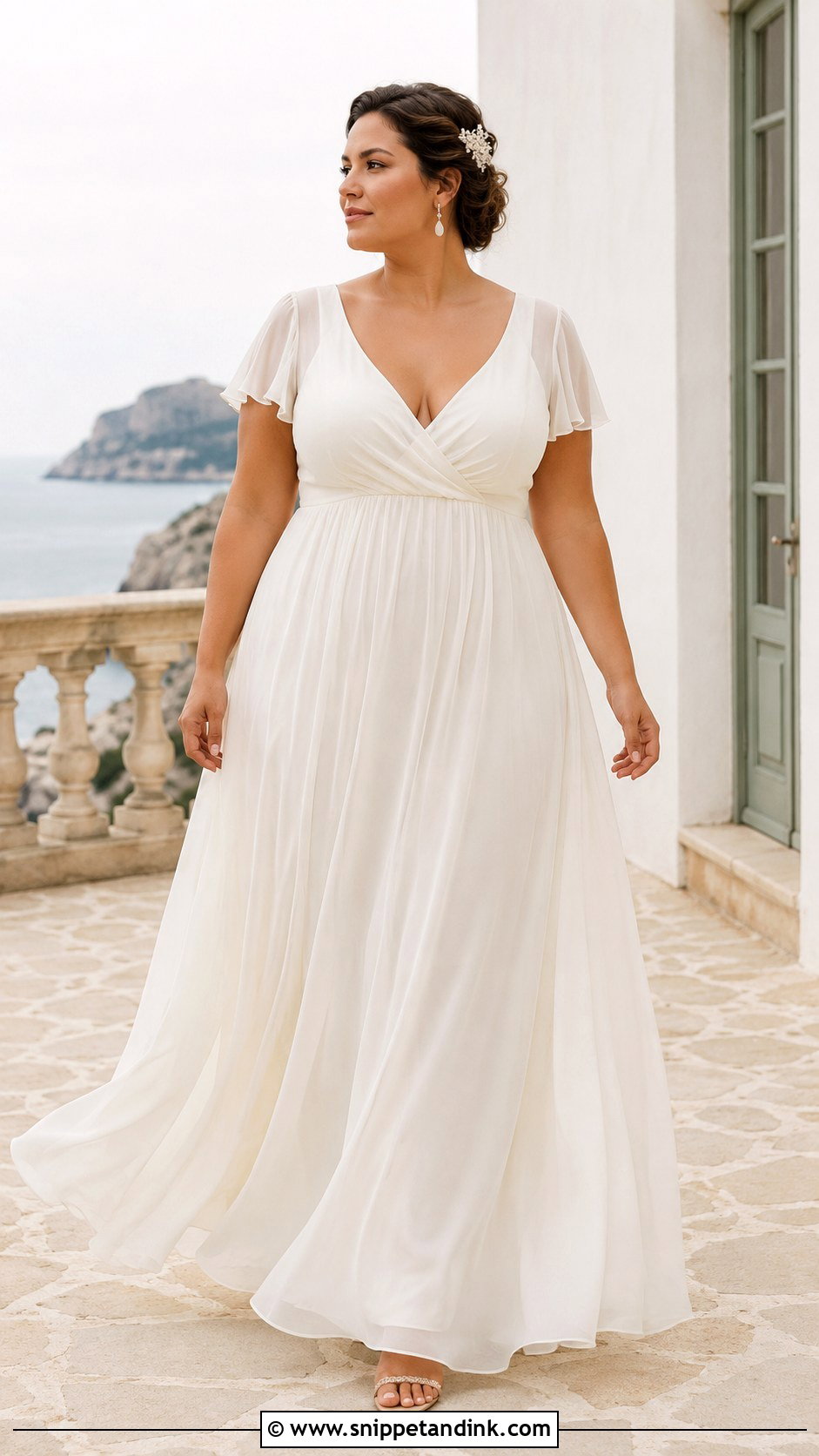 Empire Waist Wedding Dress For Curvy Brides - Snippet and Ink - 30 Wedding Dresses for Curvy Brides