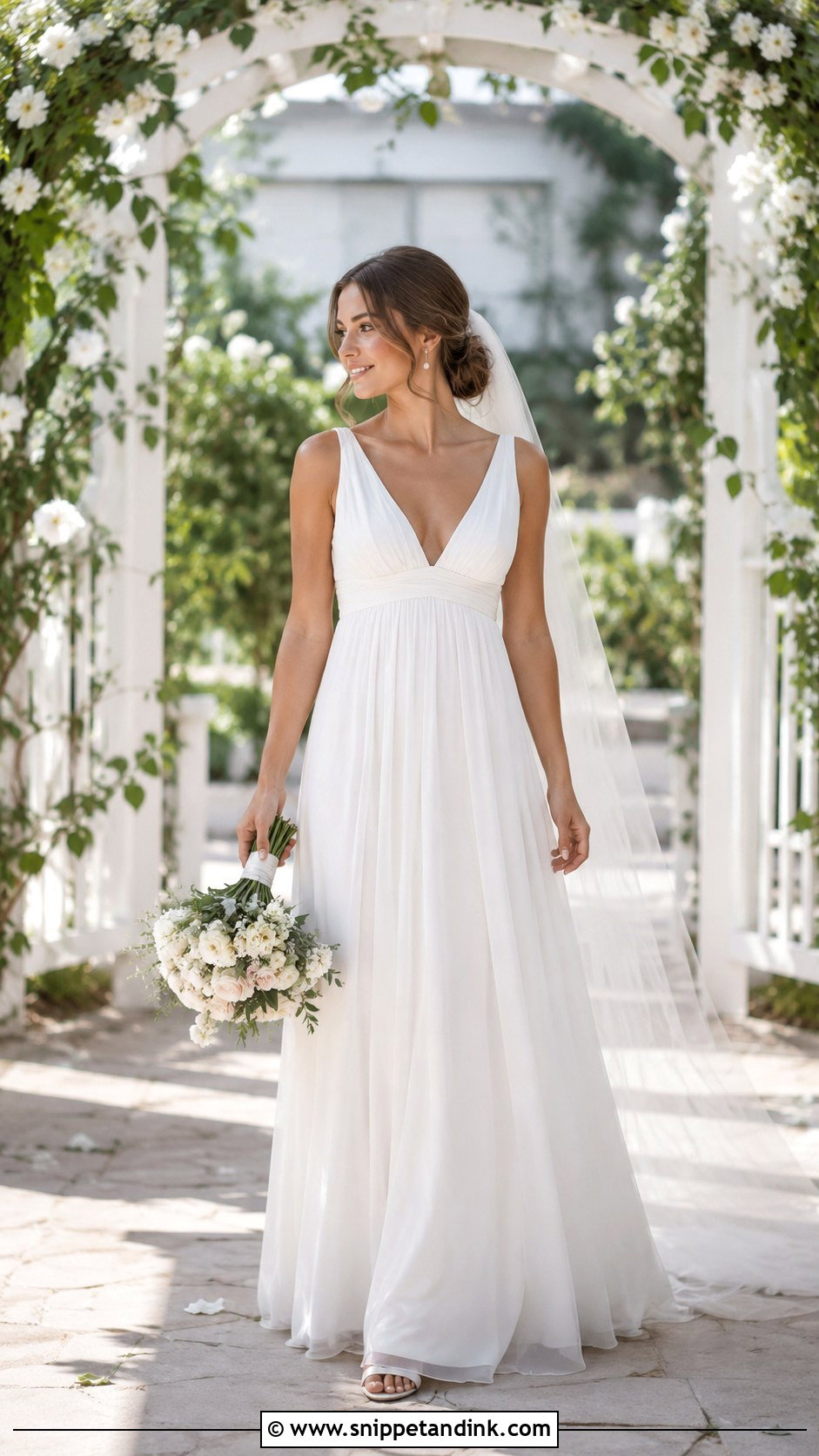 Empire Waist Wedding Dress For Petite Women - Snippet and Ink - 25 Wedding Dresses for Petite Women