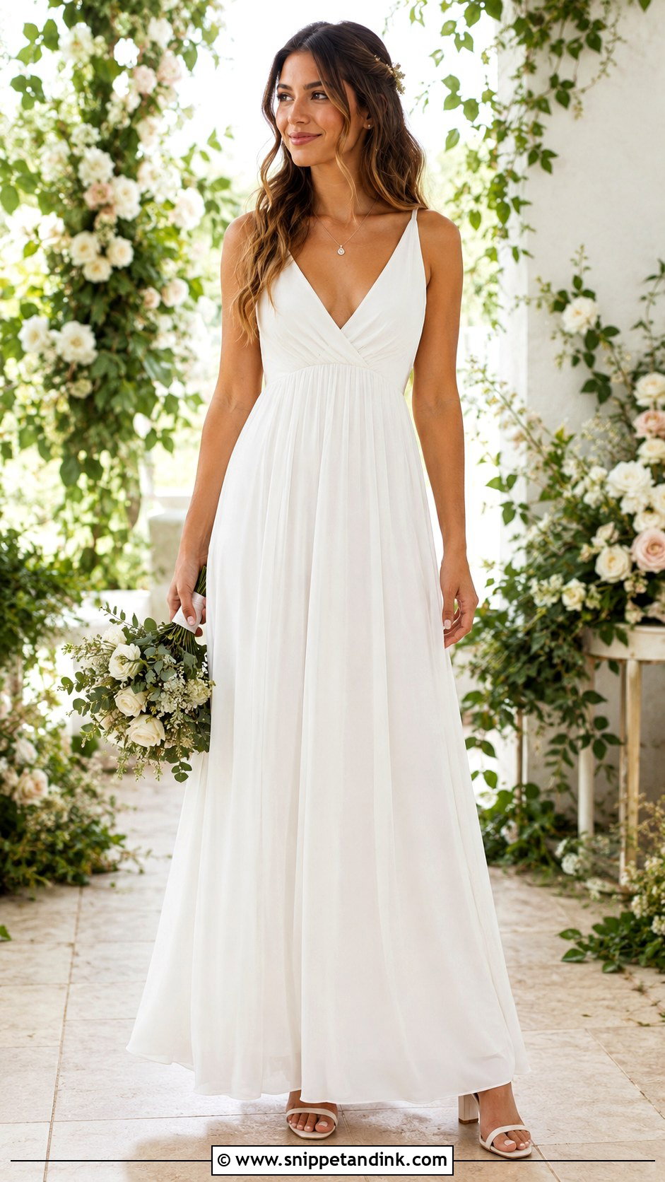 Empire Waist Wedding Dress For Short Brides - Snippet and Ink - 30 Wedding Dresses for Short Brides
