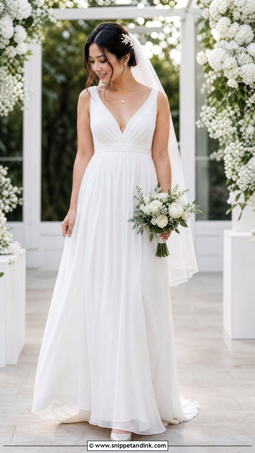 Empire Waist Wedding Gown - Snippet and Ink - 20 Wedding Gown for Short Bride Ideas