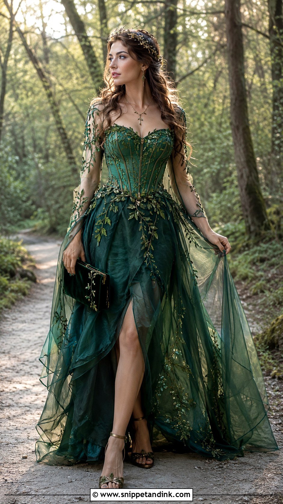 Enchanted Forest Fairy Gown - Snippet and Ink - 20 Fairy Tail Gown Ideas