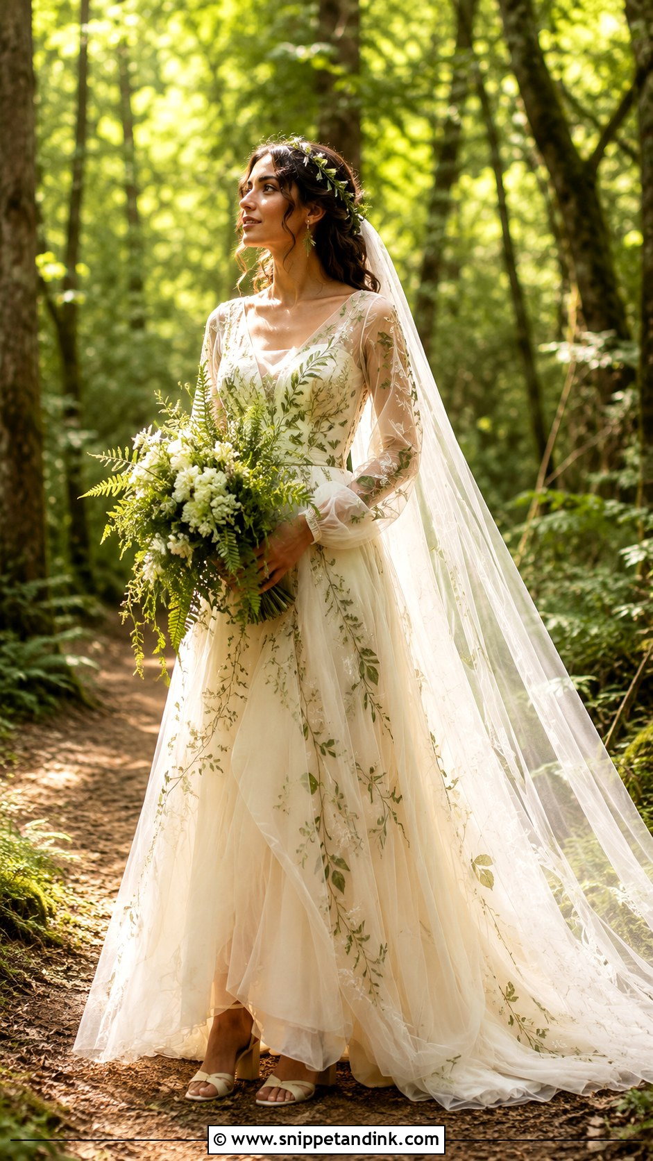 Enchanted Forest Wedding Dress - Snippet and Ink - 20 Dreamy Wedding Dress Fairy Tales Ideas