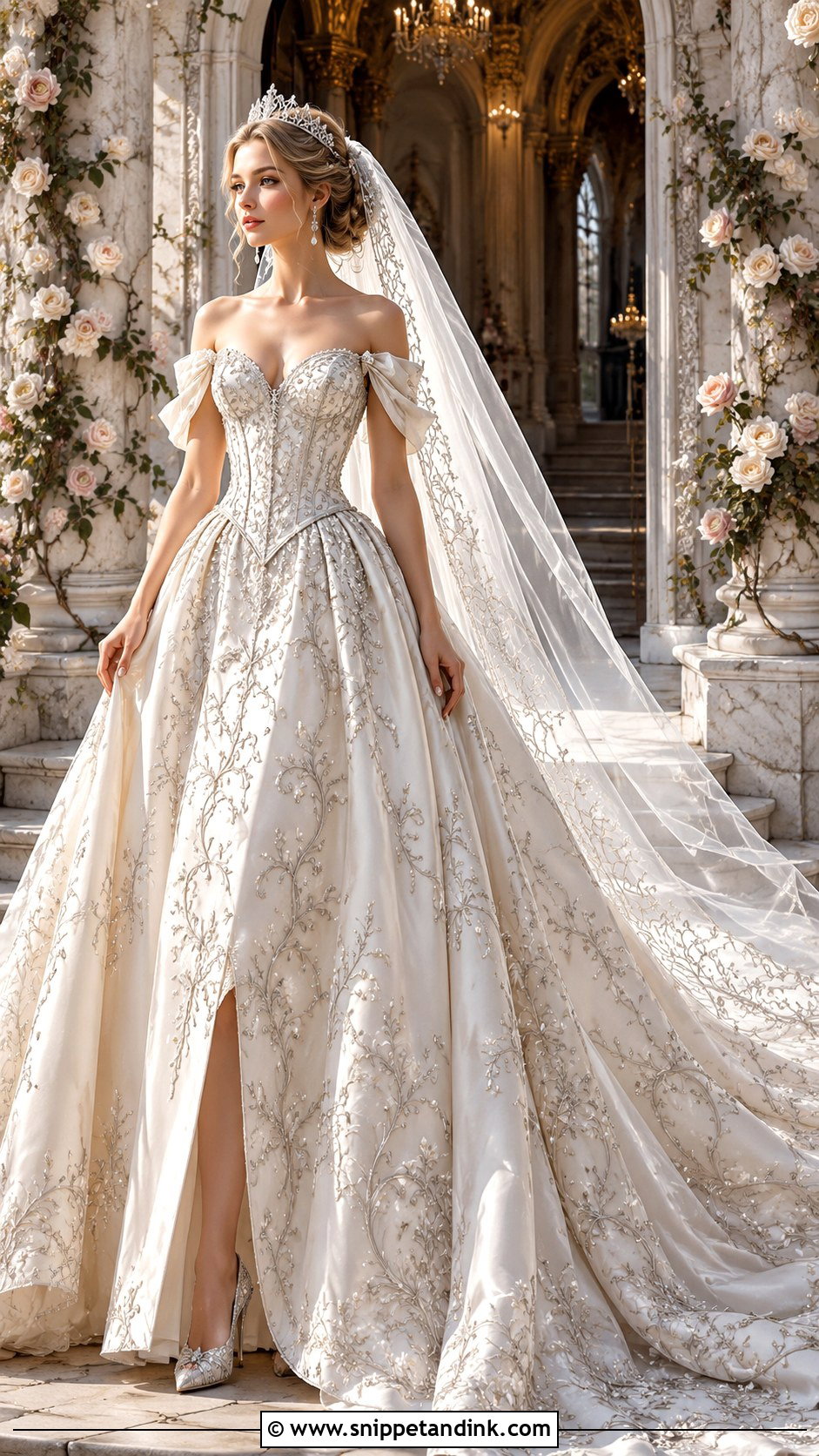 Enchanted Princess Fantasy Wedding Dress Art - Snippet and Ink - 20 Fantasy Wedding Dress Art Ideas