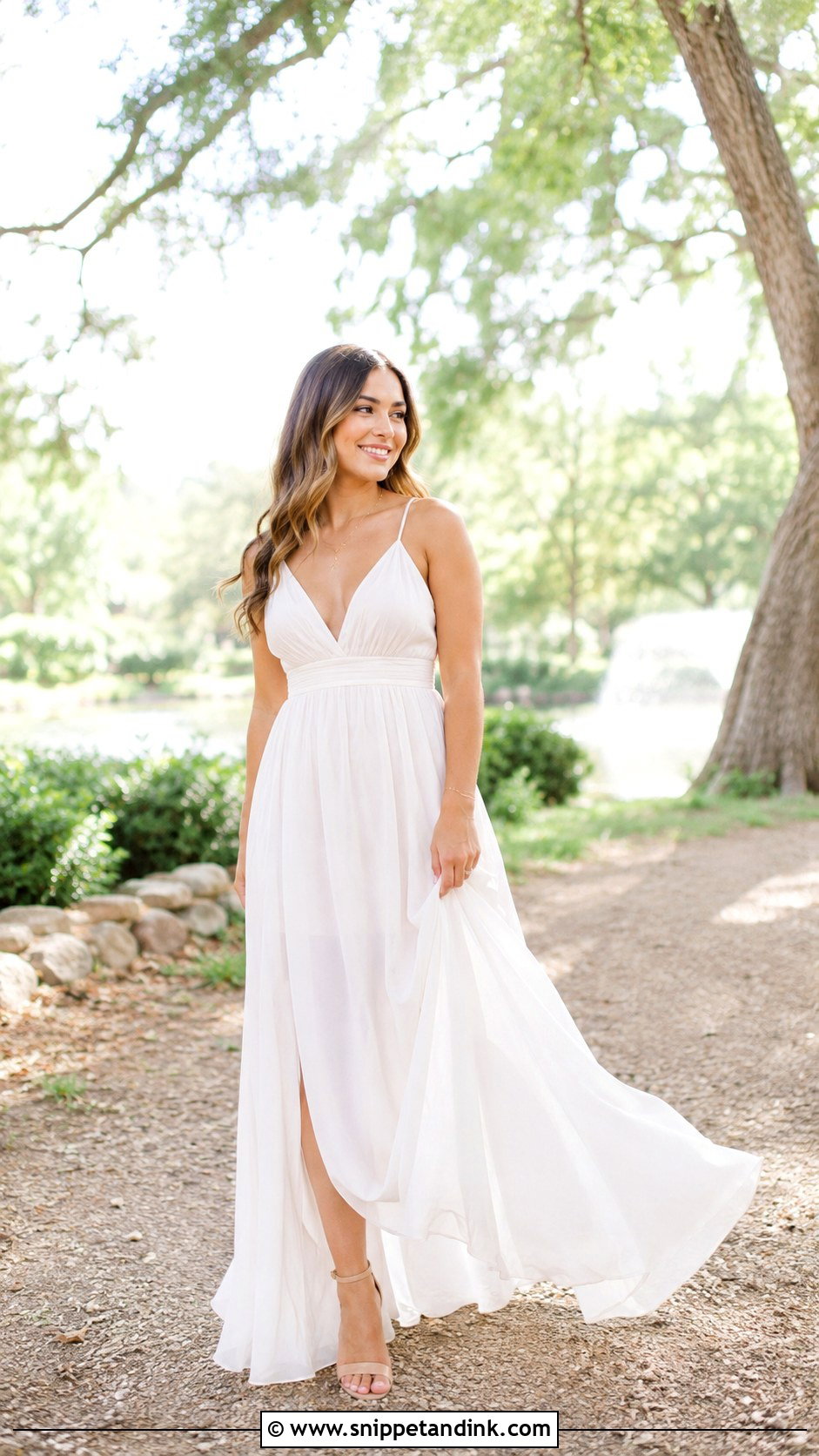Engagement Photo Dress Outfit - Snippet and Ink - 25 Pre Wedding Outfits