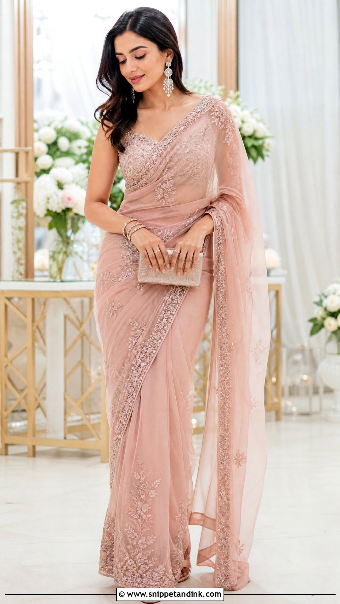Engagement Saree Dress - Snippet and Ink - 25 Indian Wedding Function Dresses