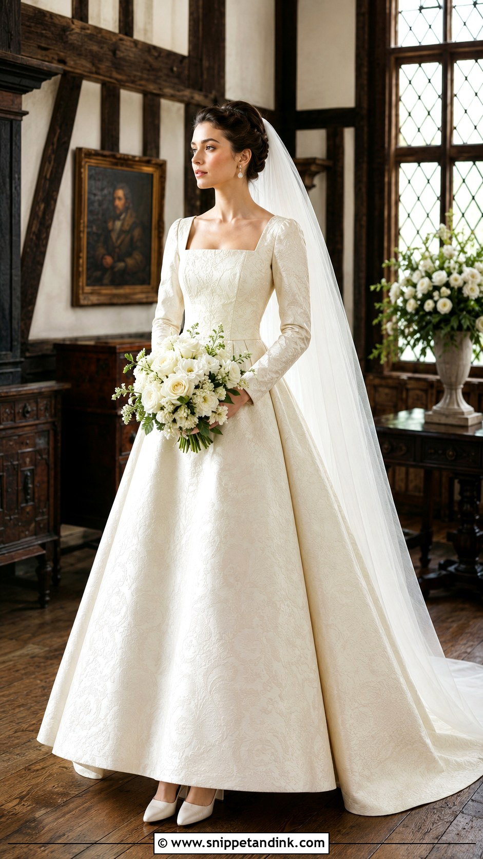 English Tudor Wedding Dress - Snippet and Ink - 20 English Wedding Dress Ideas