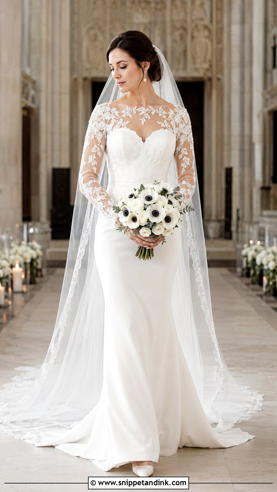 Enzoani Long Sleeve Lace Wedding Dress - Snippet and Ink - 20 Enzoani Wedding Dress Ideas