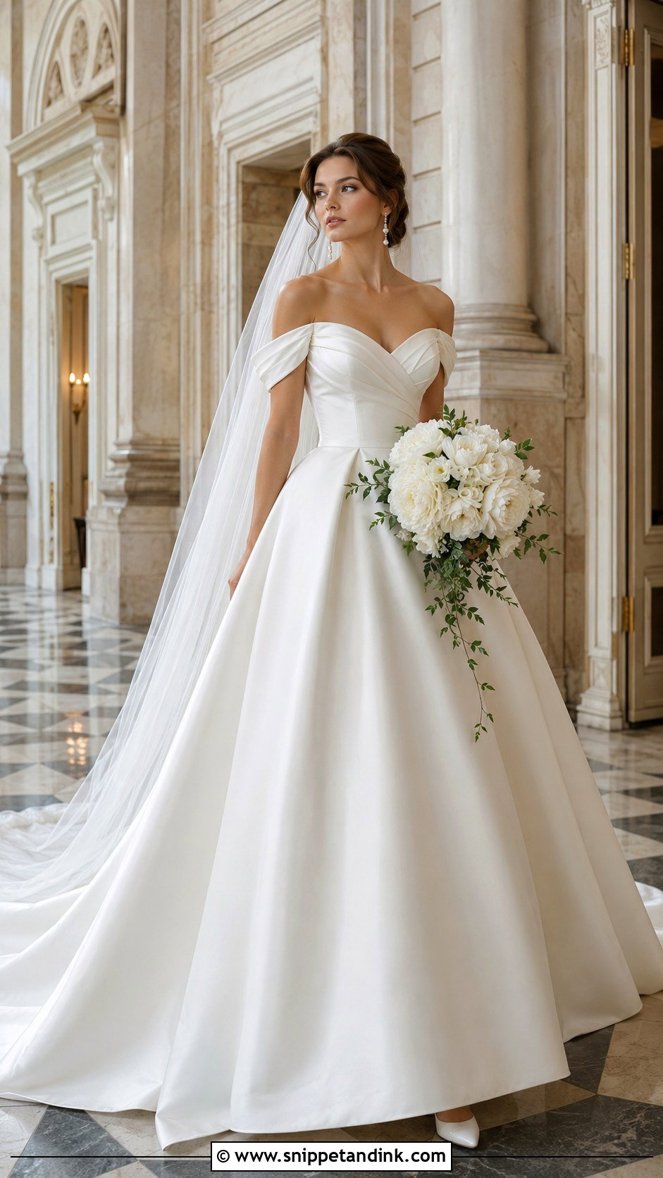 Enzoani Off The Shoulder Wedding Dress - Snippet and Ink - 20 Enzoani Wedding Dress Ideas