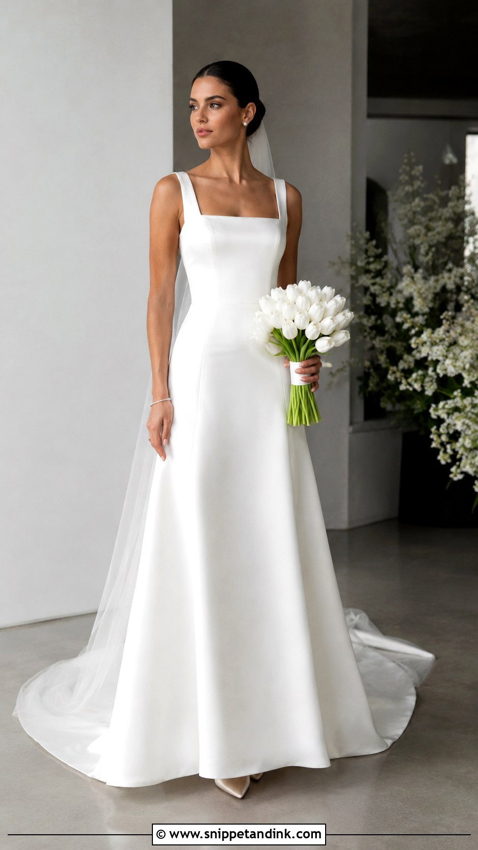 Enzoani Square Neck Wedding Dress - Snippet and Ink - 20 Enzoani Wedding Dress Ideas