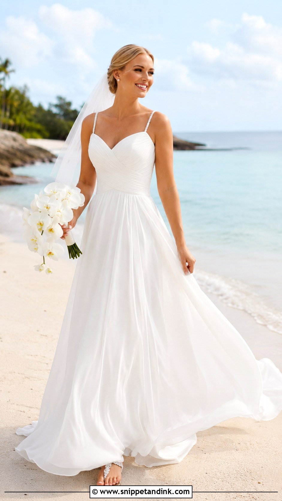 Essense Of Australia Chiffon Beach Wedding Dress - Snippet and Ink - 20 Essense of Australia Wedding Dress Ideas