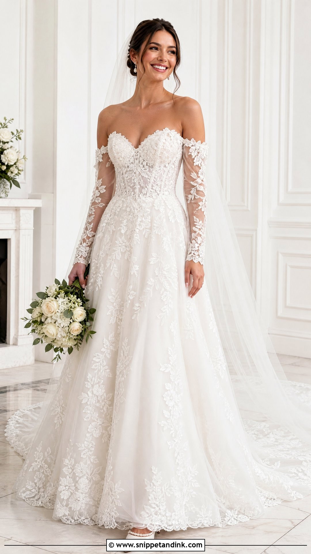 Essense Of Australia Detachable Sleeve Wedding Dress - Snippet and Ink - 25 Essence of Australia Wedding Dress Ideas