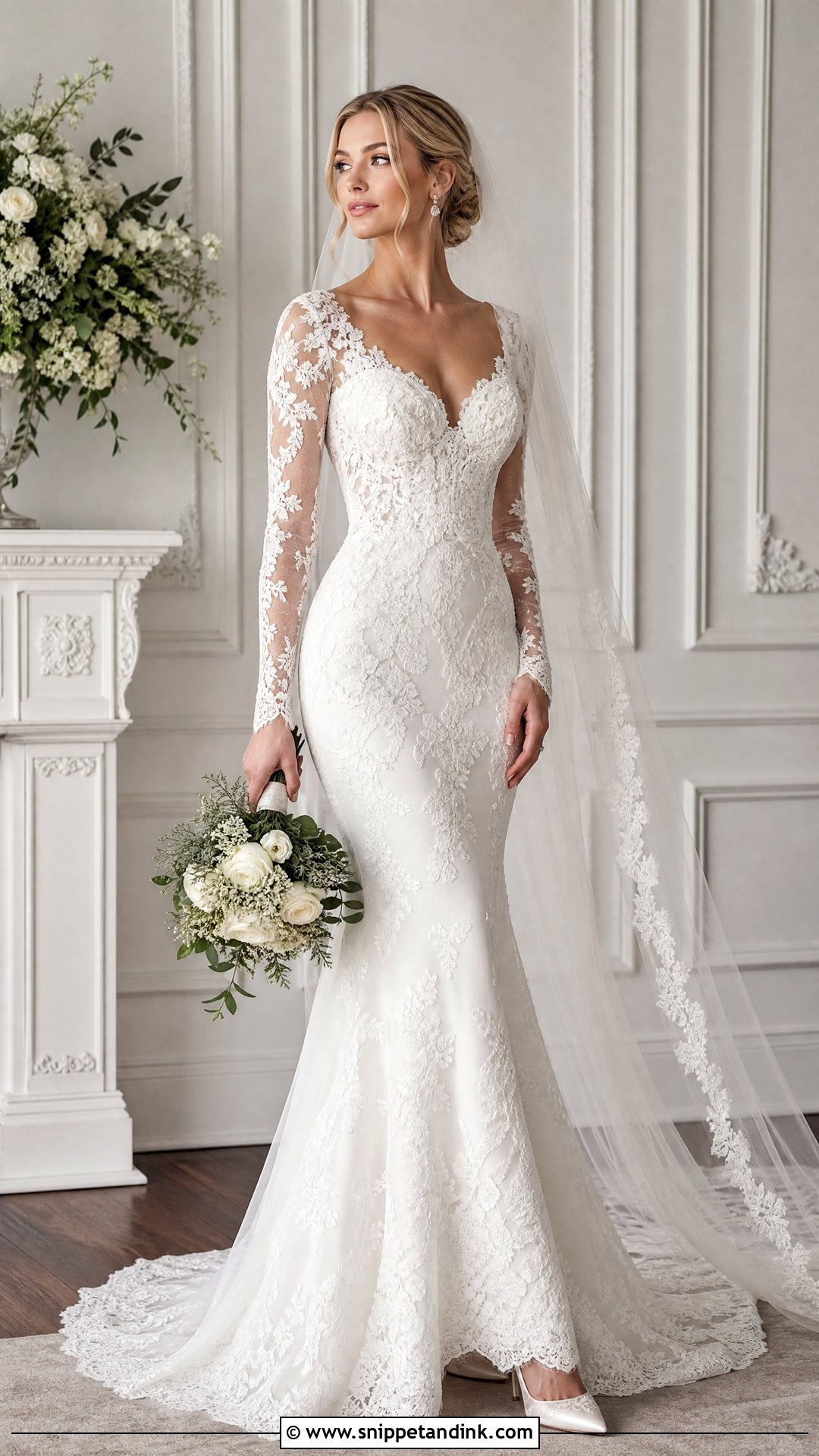 Essense Of Australia Long Sleeve Lace Wedding Dress - Snippet and Ink - 25 Essence of Australia Wedding Dress Ideas