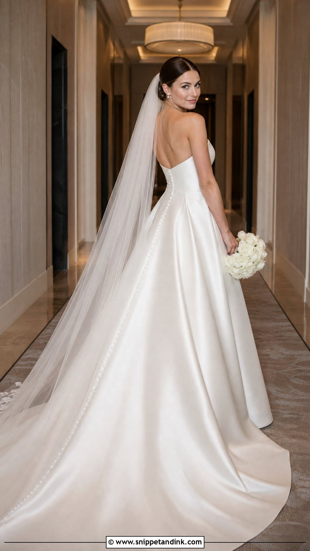 Essense Of Australia Satin A Line Wedding Dress - Snippet and Ink - 25 Essence of Australia Wedding Dress Ideas