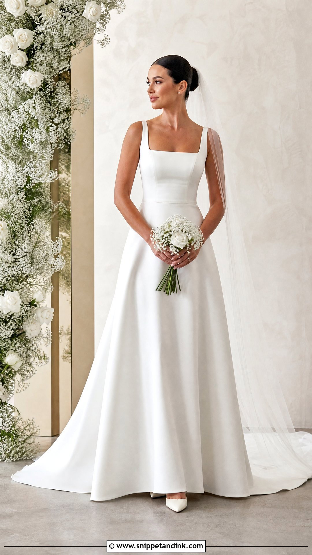 Essense Of Australia Square Neck Wedding Dress - Snippet and Ink - 25 Essence of Australia Wedding Dress Ideas