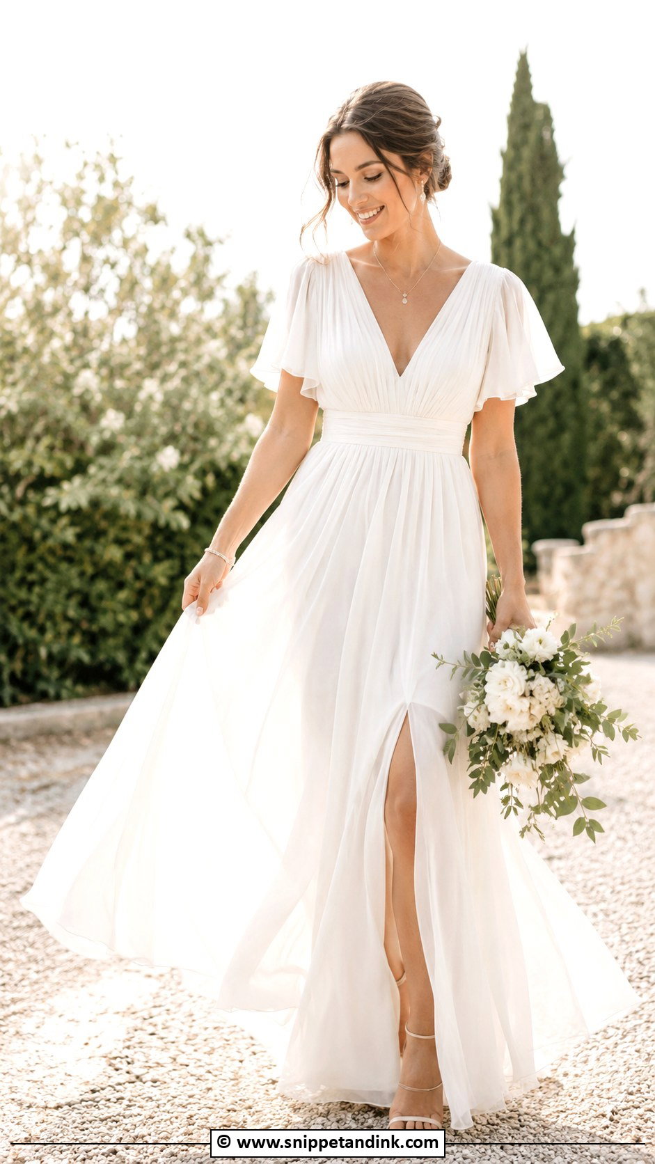 Ethereal Chiffon Wedding Dress - Snippet and Ink - 30 Ethereal Wedding Dresses
