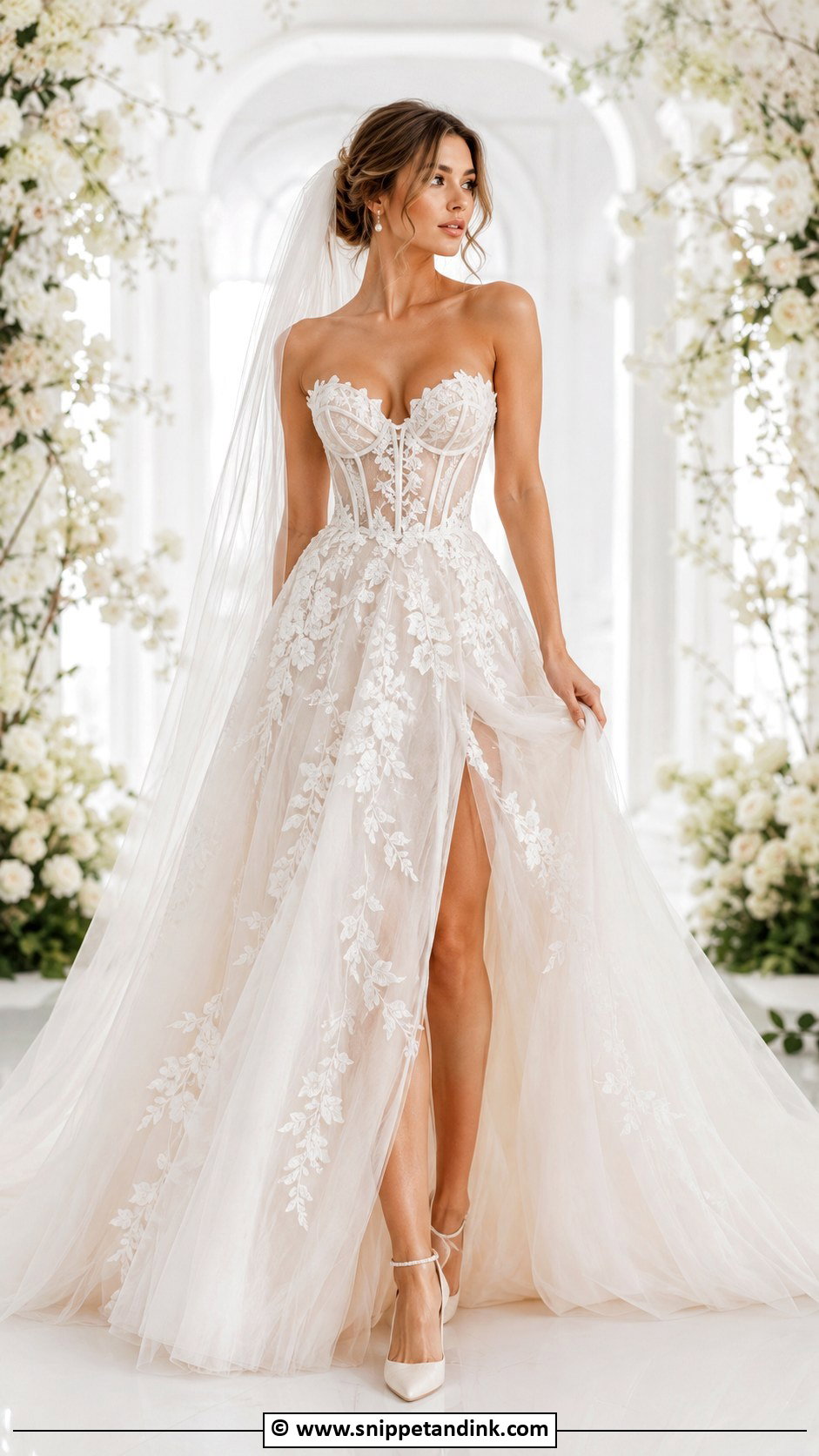 Ethereal Corset Wedding Dress - Snippet and Ink - 30 Ethereal Wedding Dresses