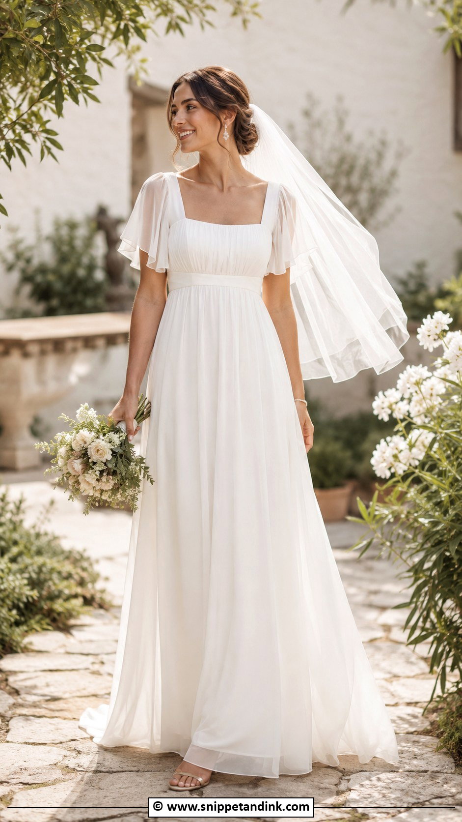 Ethereal Empire Waist Wedding Dress - Snippet and Ink - 30 Ethereal Wedding Dresses