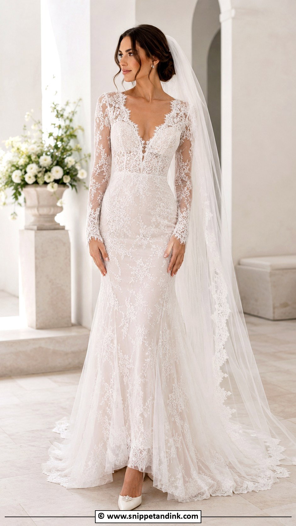 Ethereal Lace Wedding Dress - Snippet and Ink - 30 Ethereal Wedding Dresses