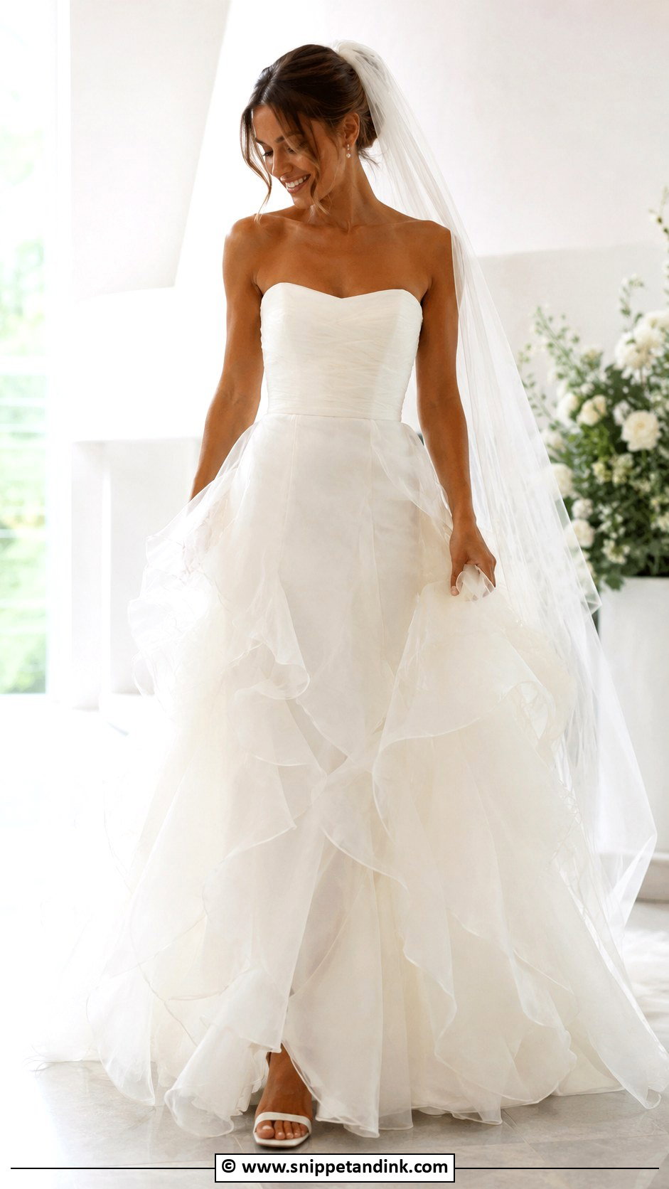Ethereal Ruffle Wedding Dress - Snippet and Ink - 30 Ethereal Wedding Dresses
