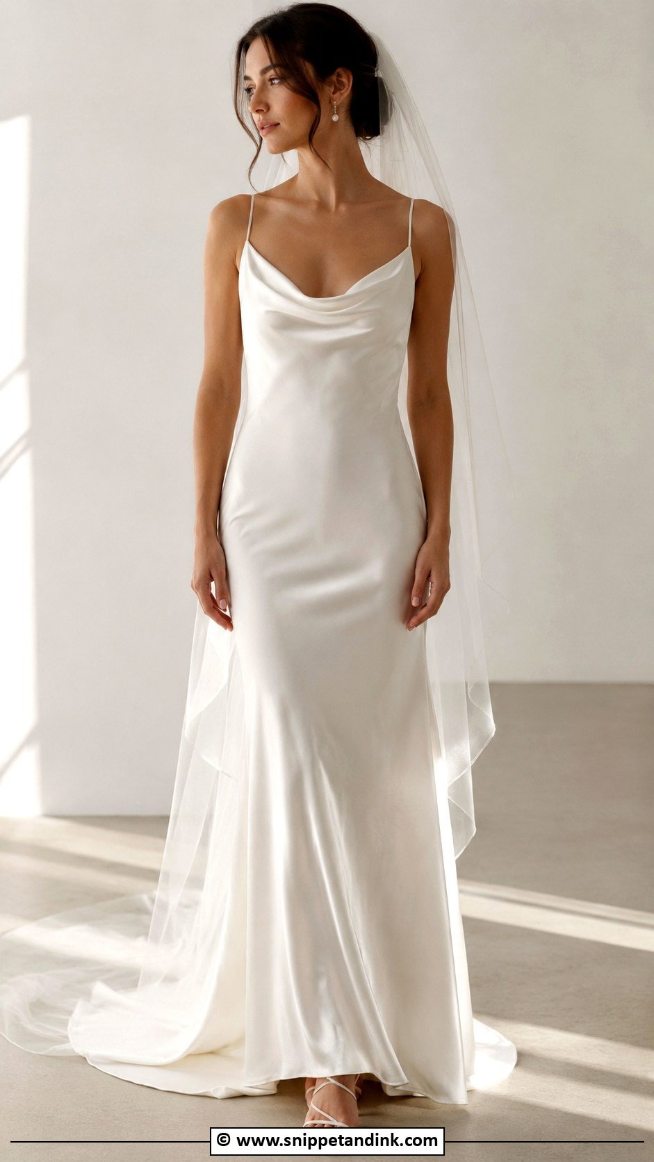 Ethereal Slip Wedding Dress - Snippet and Ink - 30 Ethereal Wedding Dresses