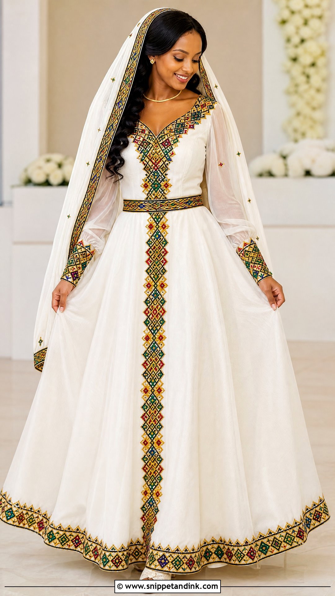 Ethiopian A Line Wedding Dress - Snippet and Ink - 25 Ethiopian Wedding Dress Ideas
