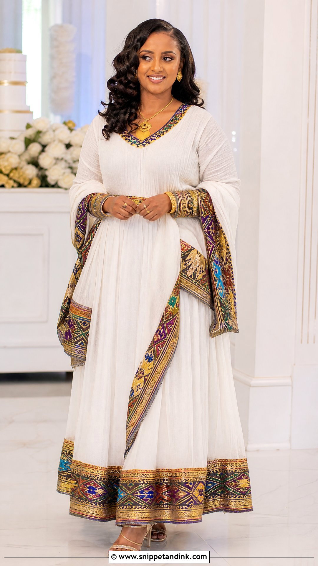 Ethiopian Habesha Kemis Wedding Outfit - Snippet and Ink - 25 Traditional Wedding Outfits