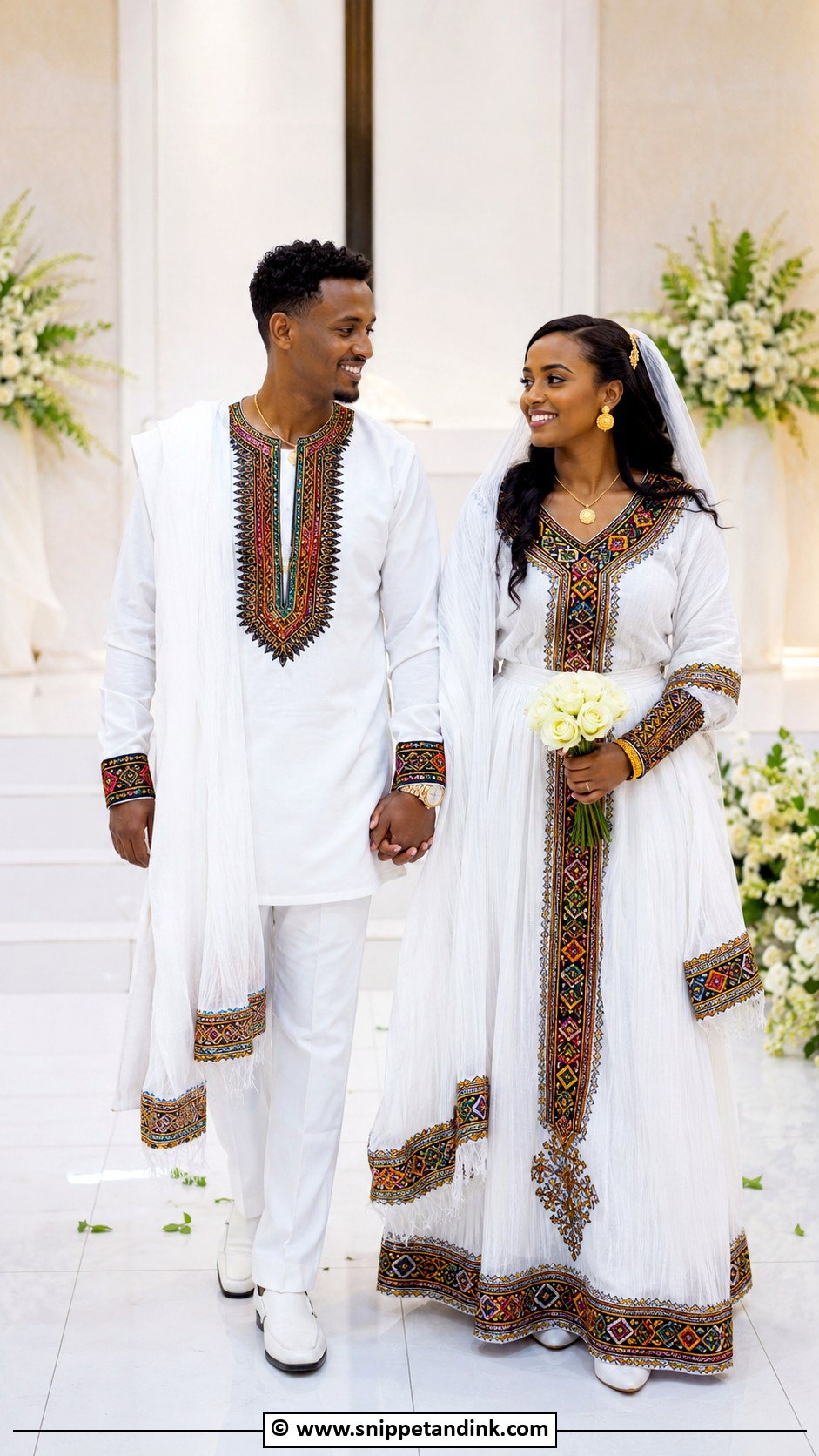 Ethiopian Habesha Wedding Attire - Snippet and Ink - 35 Traditional Wedding Attire Ideas