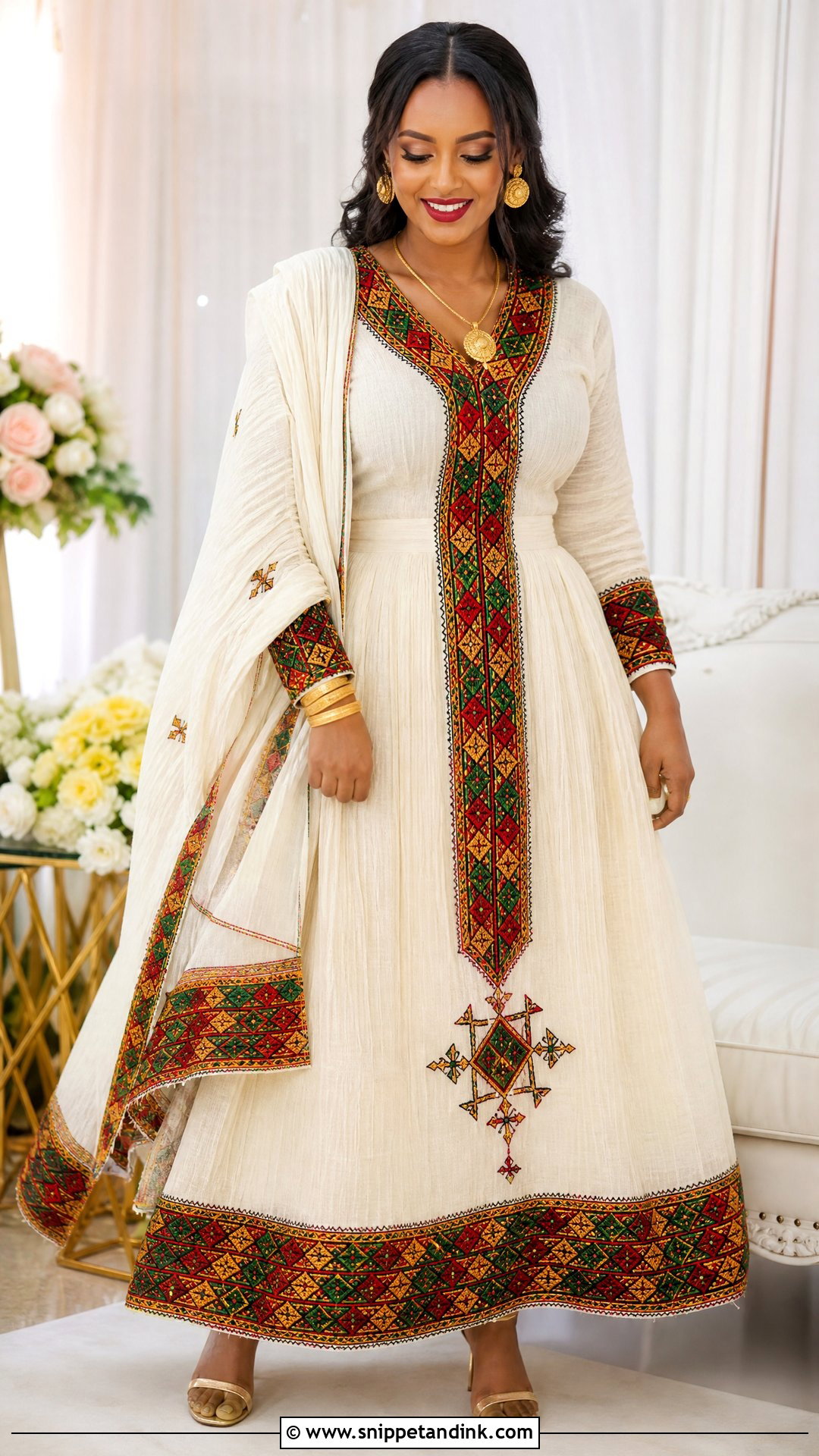 Ethiopian Melse Dress - Snippet and Ink - 25 Ethiopian Wedding Dress Ideas