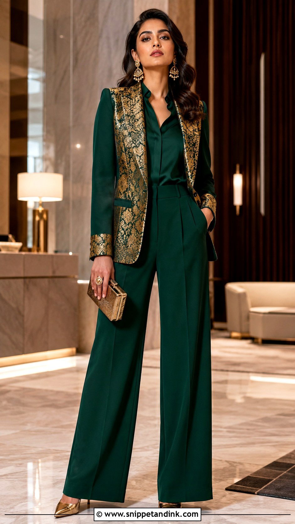 Ethnic Pantsuit Reception Outfit - Snippet and Ink - 20 Outfit for Marriage Function Ideas