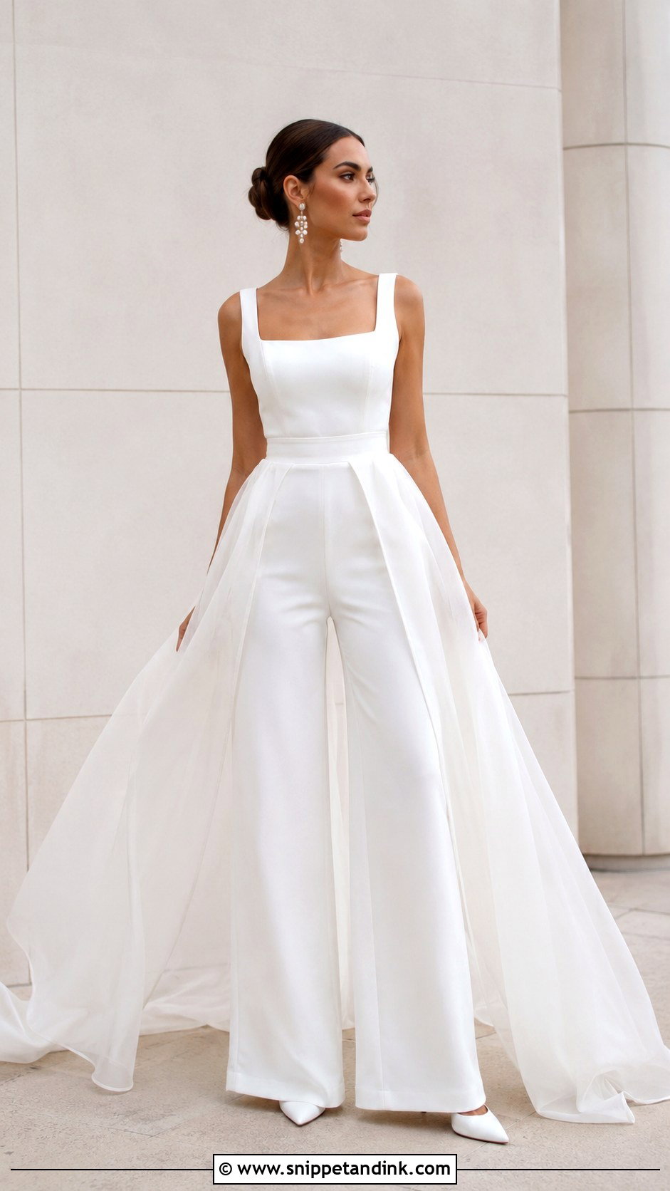 European Bridal Jumpsuit - Snippet and Ink - 25 European Wedding Dresses