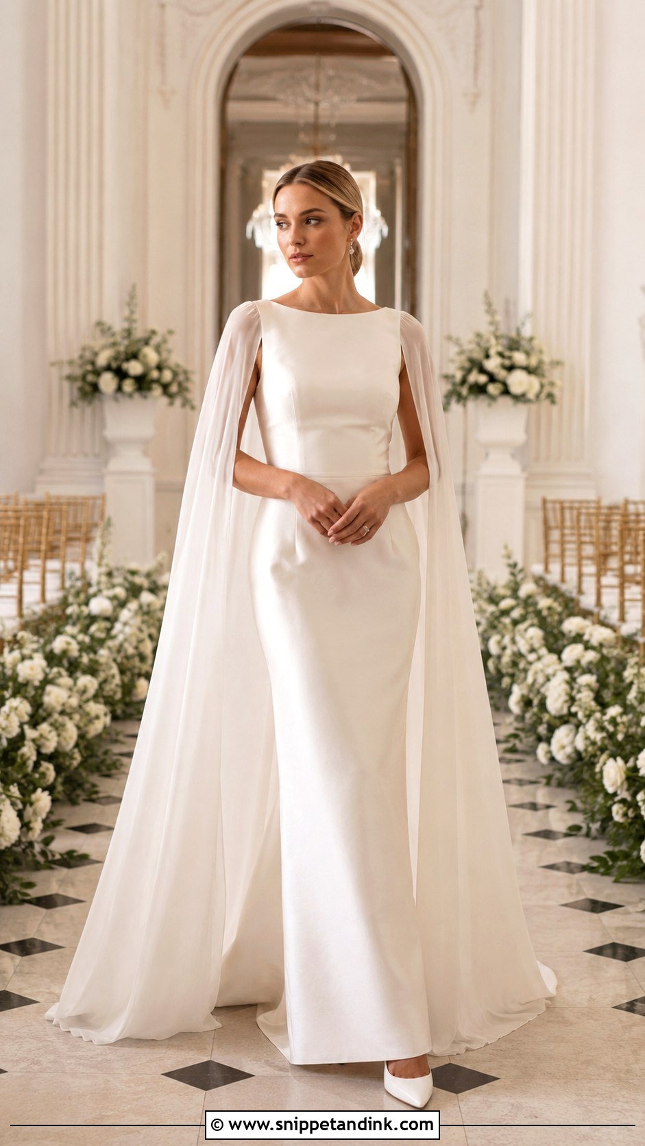 European Cape Wedding Dress - Snippet and Ink - 25 European Wedding Dresses