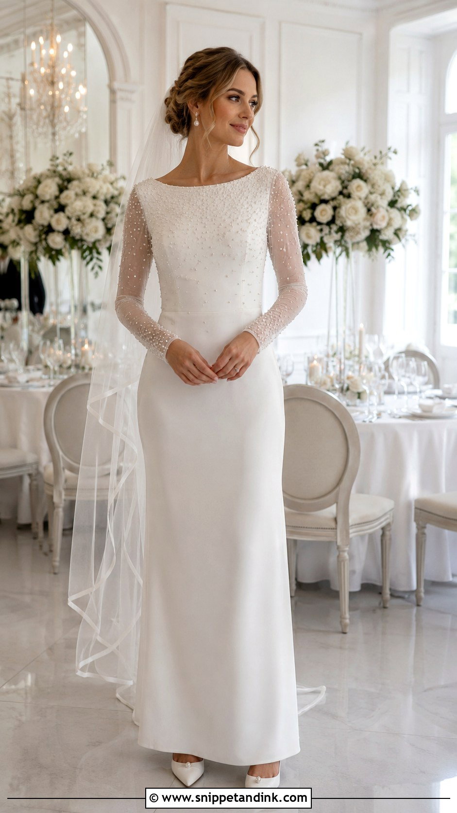 European Pearl Wedding Dress - Snippet and Ink - 25 European Wedding Dresses