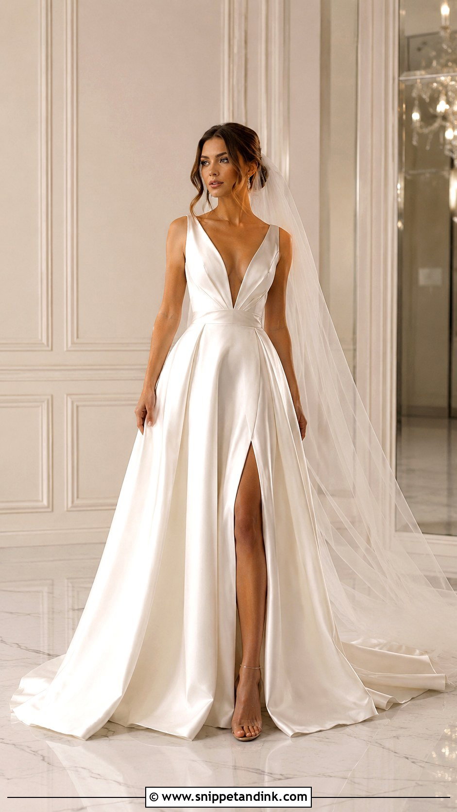 Eva Lendel Cascade Wedding Dress - Snippet and Ink - 25 Eva Lendel Wedding Dresses