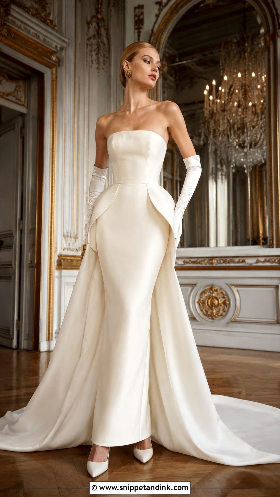 Exaggerated Hip Schiaparelli Wedding Dress - Snippet and Ink - 20 Schiaparelli Wedding Dress Ideas