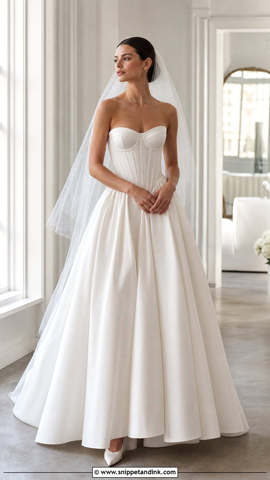Exposed Corset Wedding Dress - Snippet and Ink - 25 High Fashion Wedding Dress Ideas