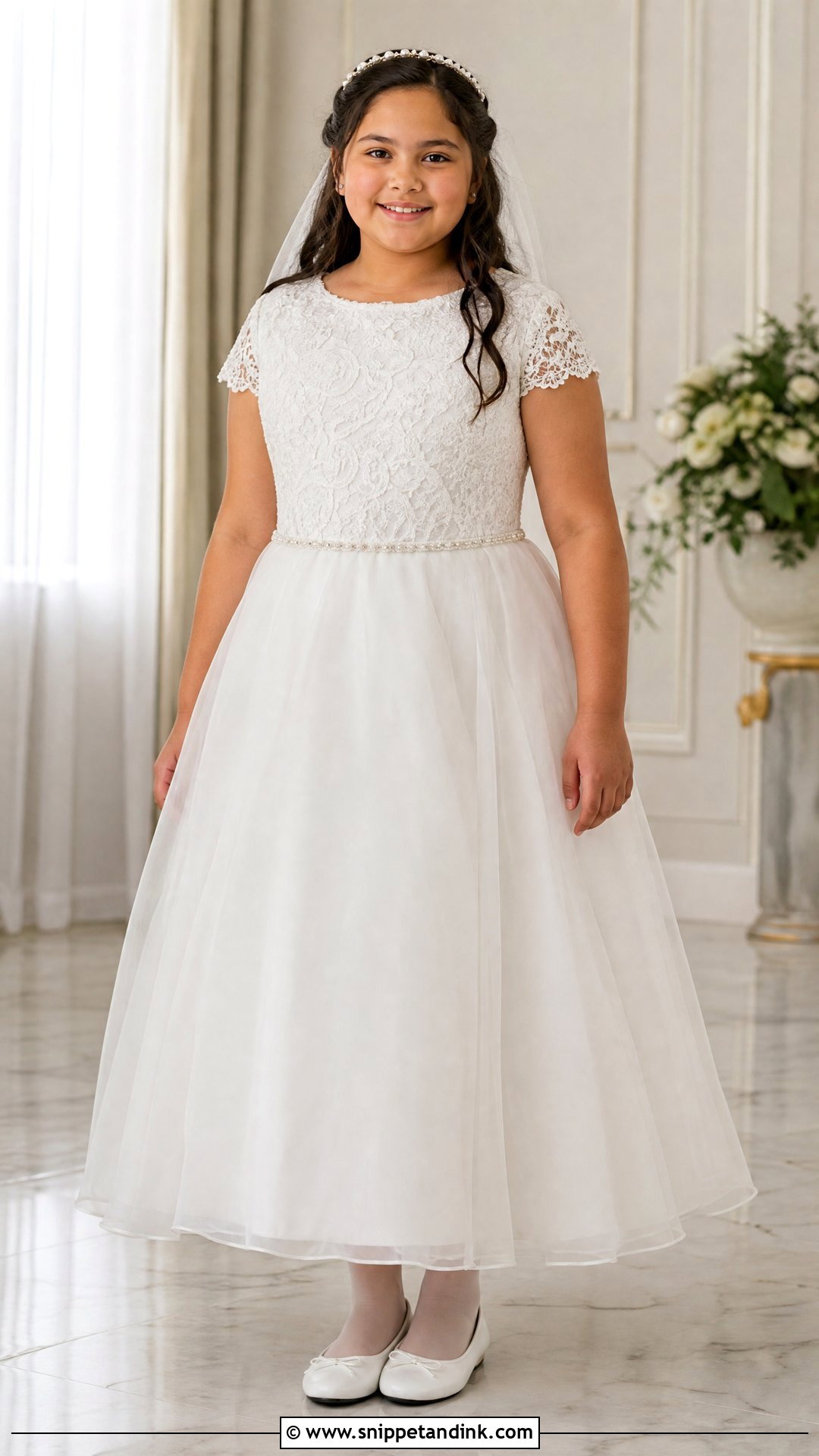 Extended Size First Communion Dress - Snippet and Ink - 20 Designer First Communion Dresses