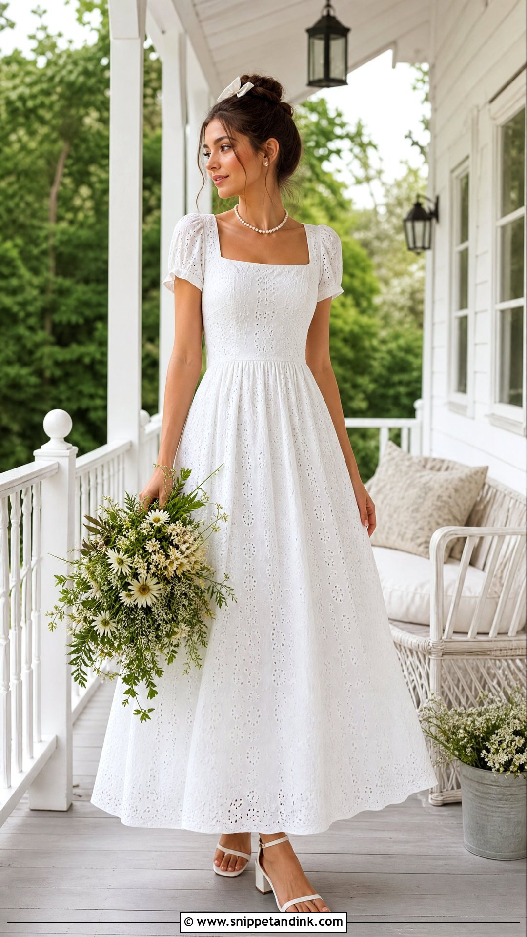 Eyelet Cotton Wedding Dress - Snippet and Ink - 25 Old Fashioned Wedding Dress Ideas