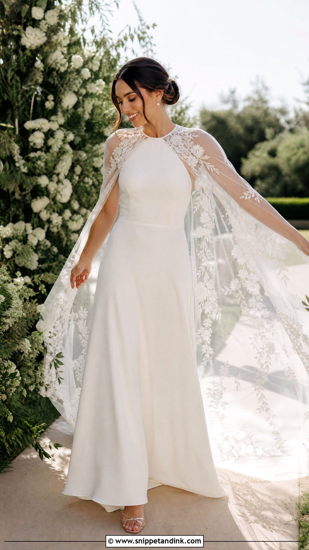 Fae Cape Wedding Dress - Snippet and Ink - 25 Fae Wedding Dress Ideas