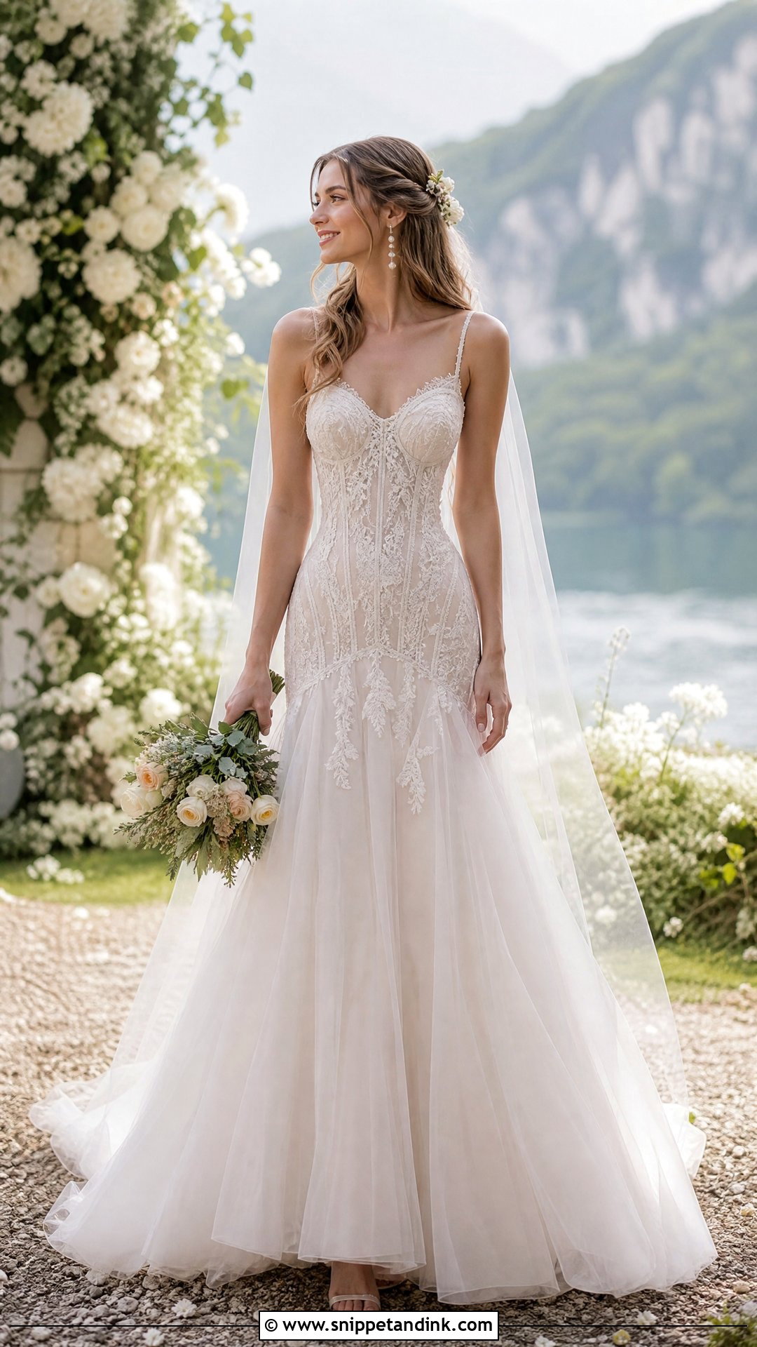 Fae Drop Waist Wedding Dress - Snippet and Ink - 25 Fae Wedding Dress Ideas