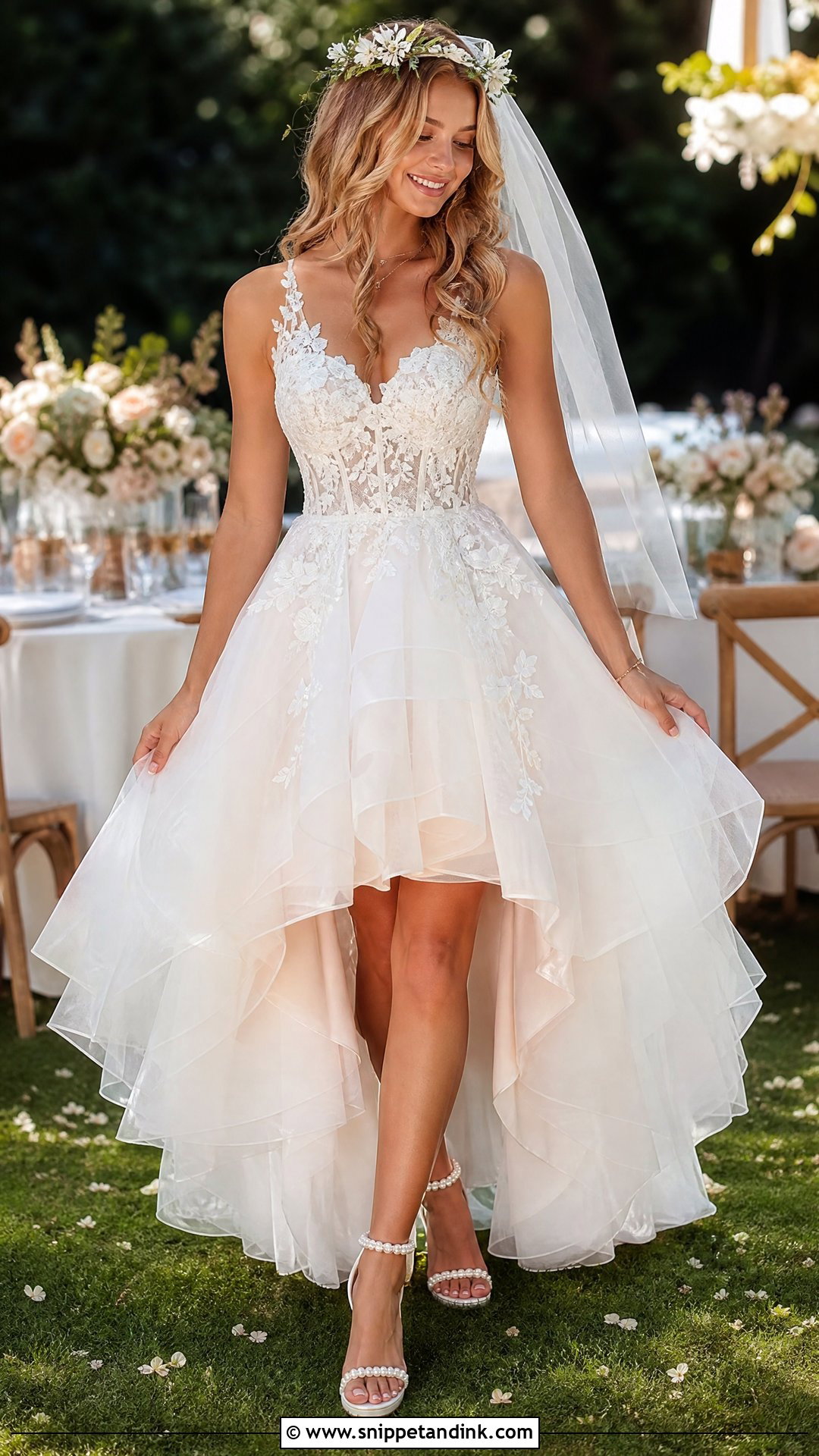 Fae High Low Wedding Dress - Snippet and Ink - 25 Fae Wedding Dress Ideas