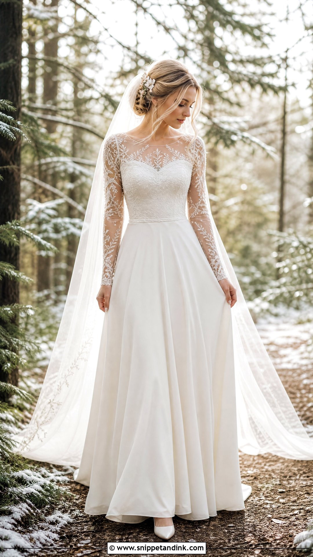 Fae Long Sleeve Wedding Dress - Snippet and Ink - 25 Fae Wedding Dress Ideas