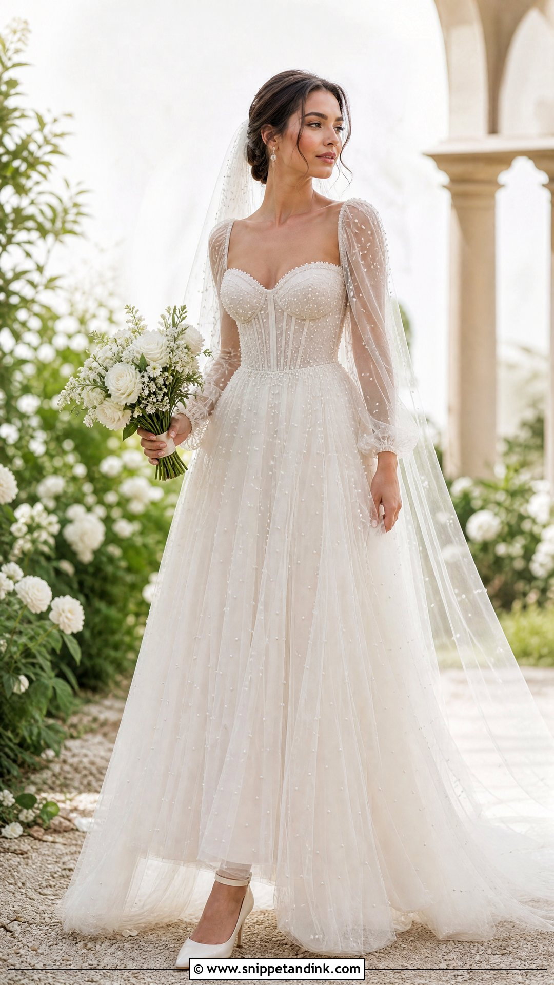 Fae Pearl Wedding Dress - Snippet and Ink - 25 Fae Wedding Dress Ideas