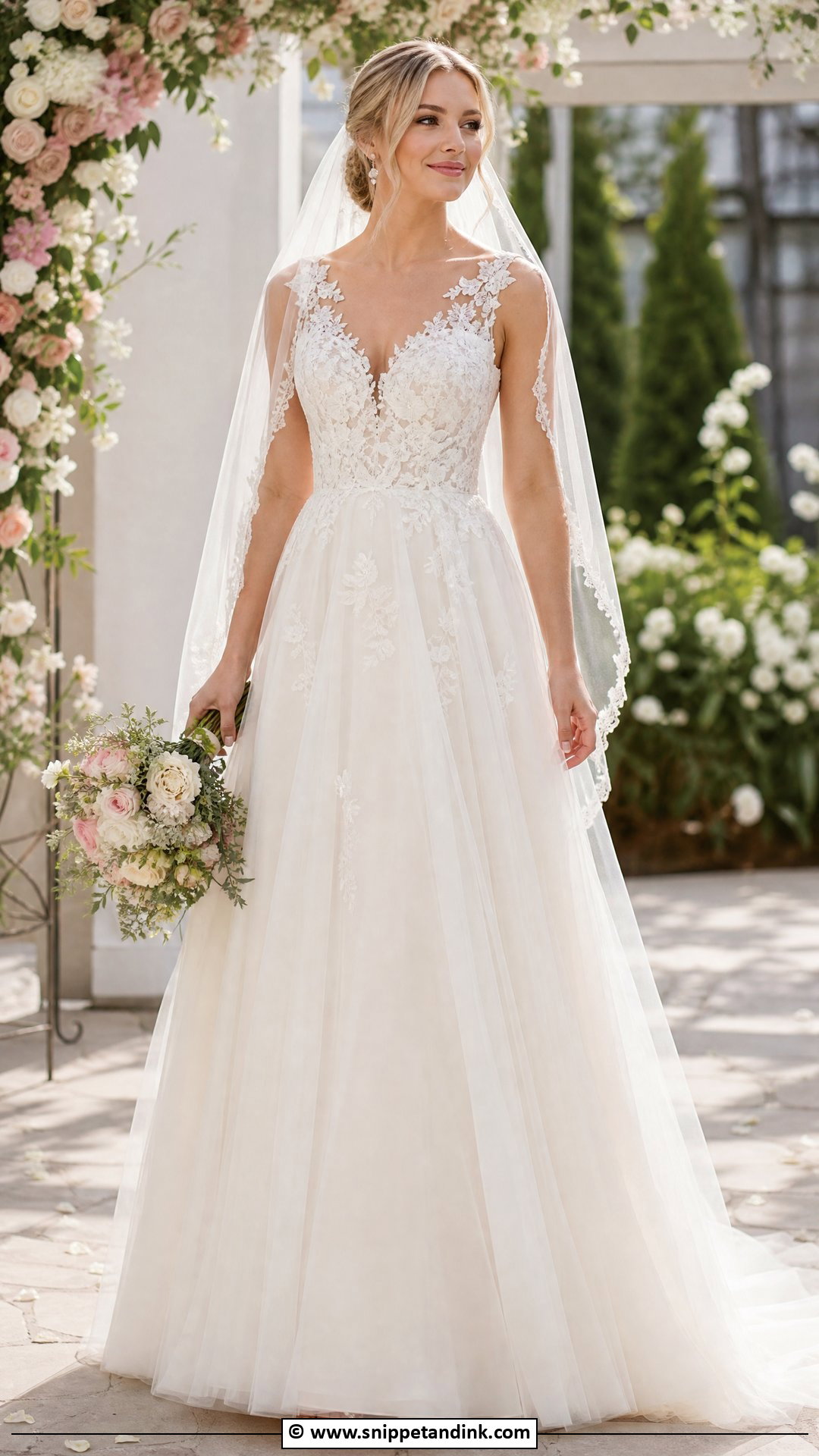 Fairy A Line Wedding Dress - Snippet and Ink - 35 Fairy Wedding Dress Ideas