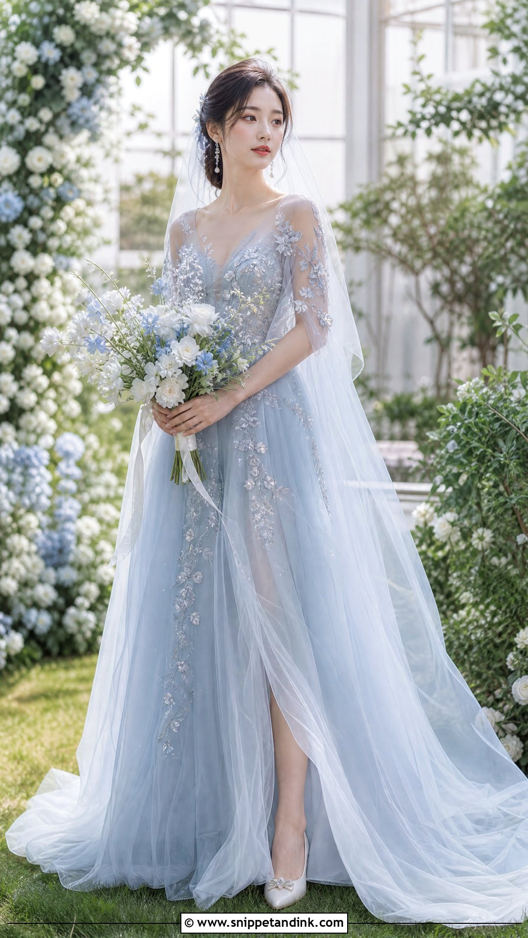 Fairy Core Blue Wedding Dress - Snippet and Ink - 25 Fairy Core Wedding Dress Ideas