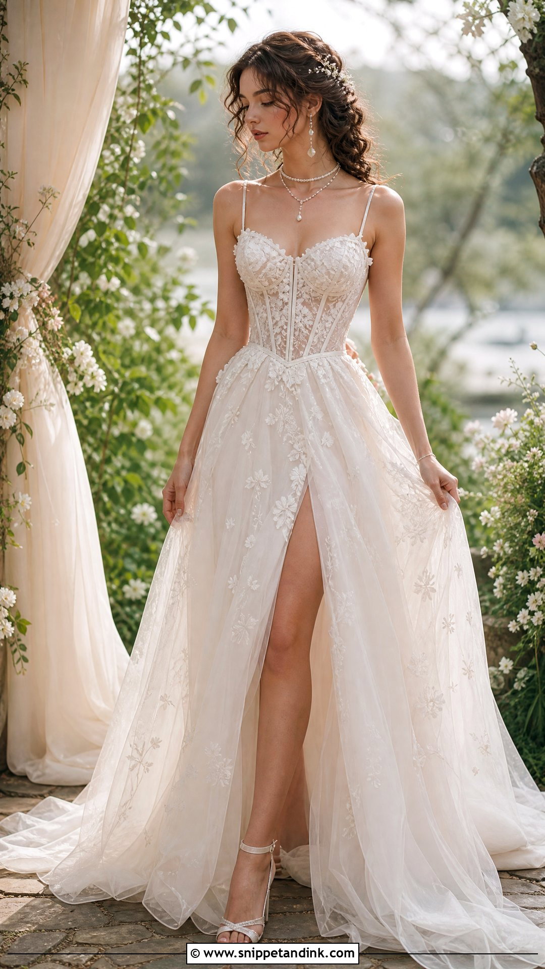 Fairy Core Corset Wedding Dress - Snippet and Ink - 25 Fairy Core Wedding Dress Ideas