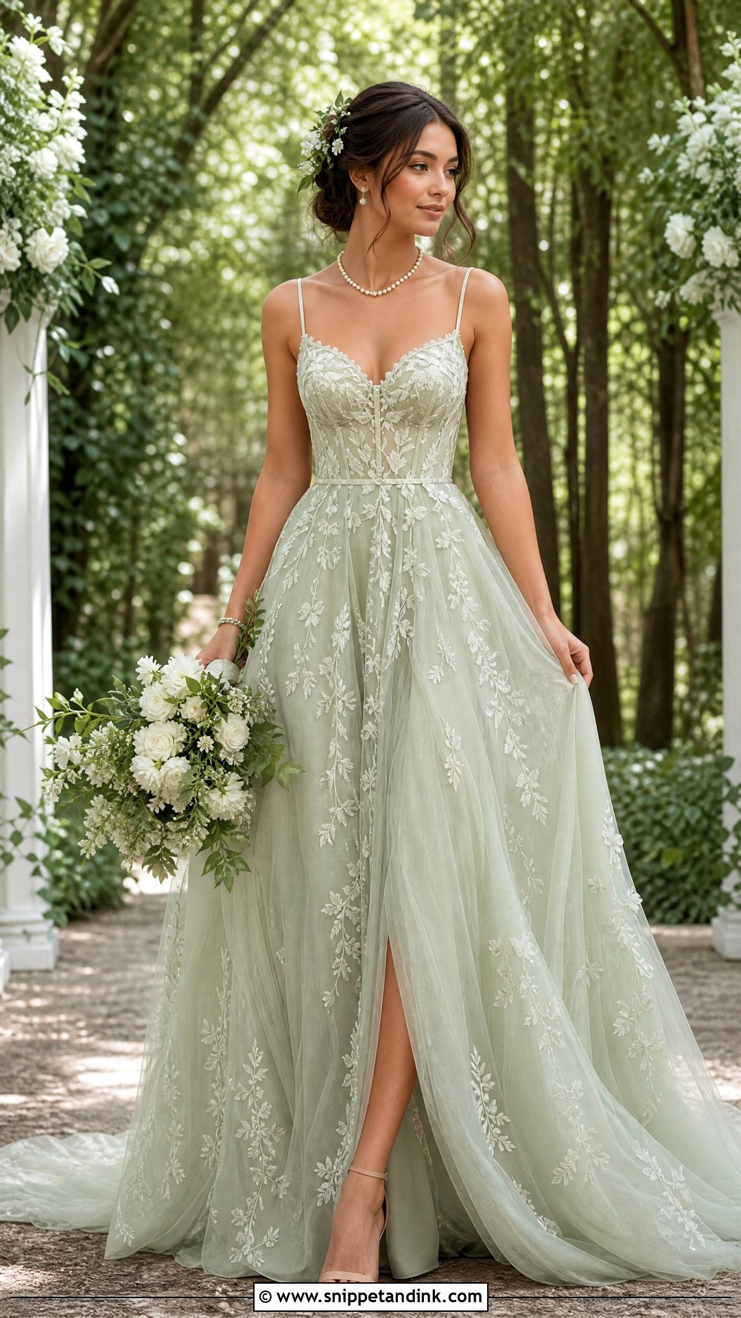 Fairy Core Green Wedding Dress - Snippet and Ink - 25 Fairy Core Wedding Dress Ideas