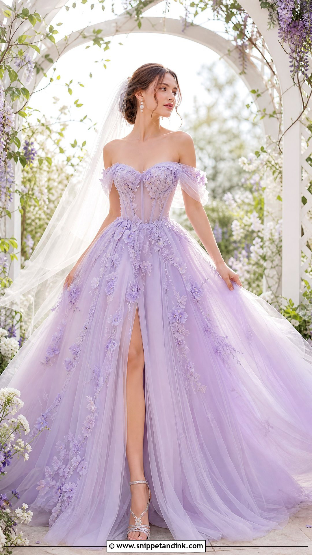 Fairy Core Lavender Wedding Dress - Snippet and Ink - 25 Fairy Core Wedding Dress Ideas