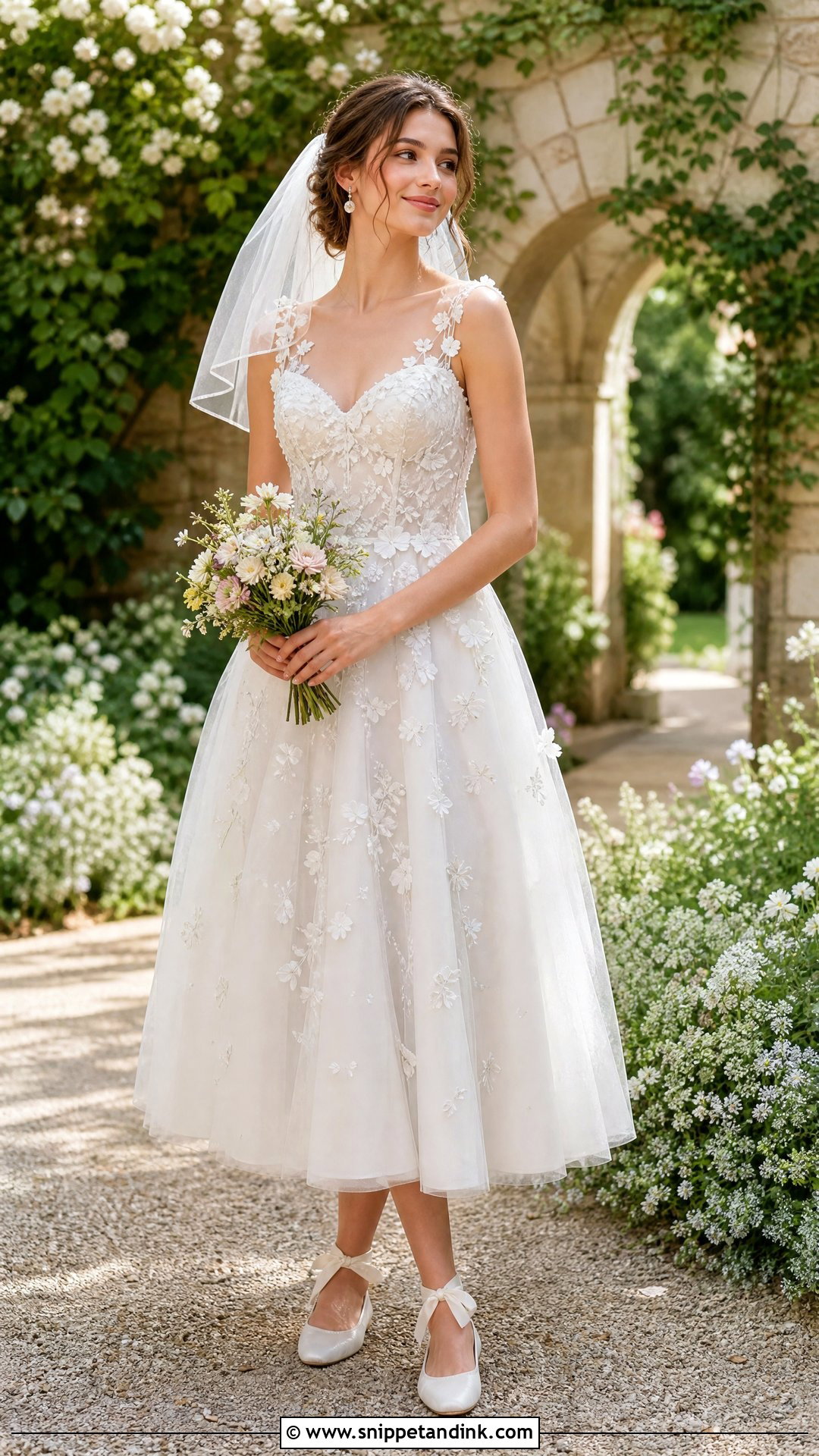 Fairy Core Tea Length Wedding Dress - Snippet and Ink - 25 Fairy Core Wedding Dress Ideas