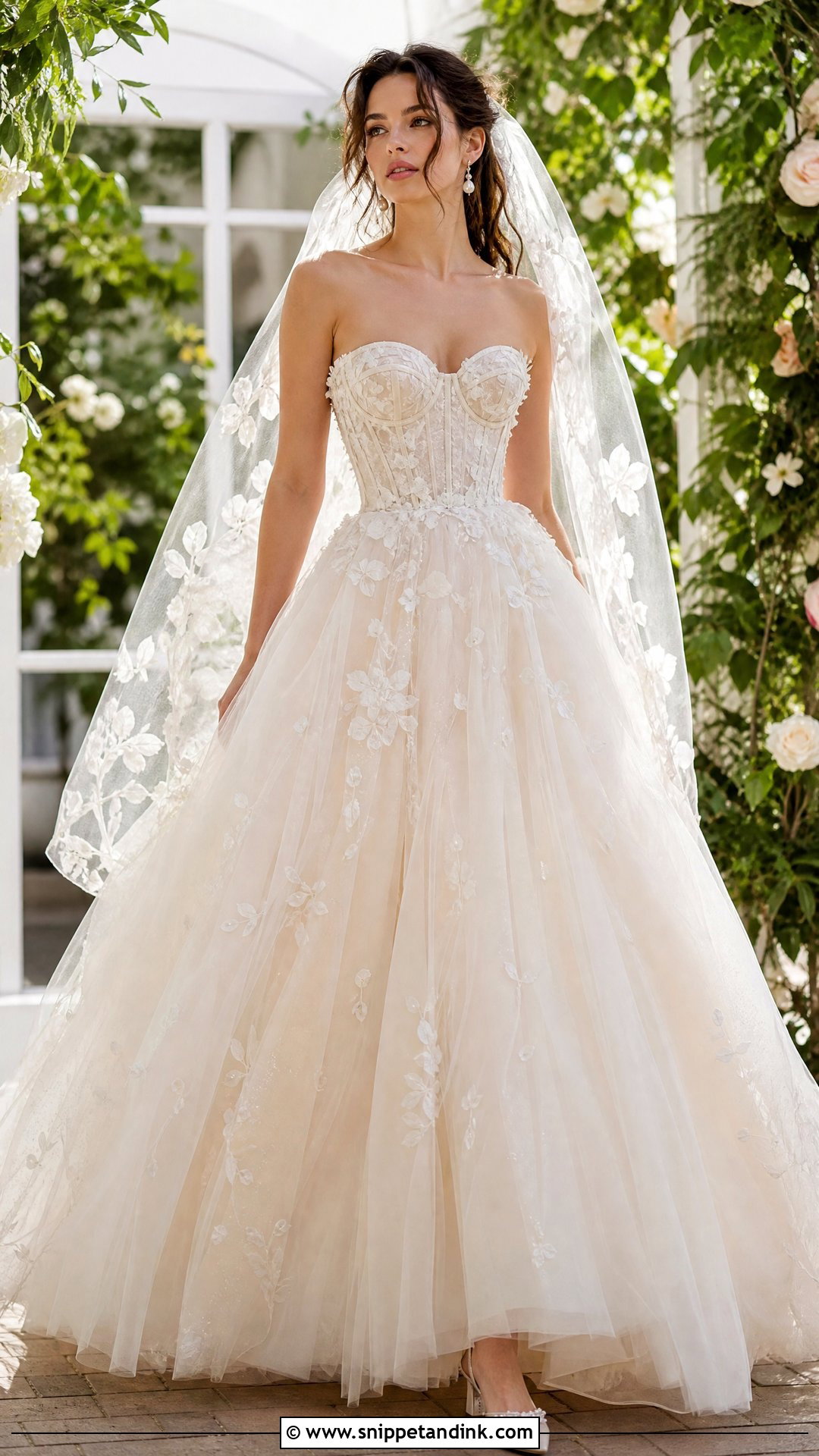 Fairy Core Tulle Ball Gown Wedding Dress - Snippet and Ink - 25 Fairy Core Wedding Dress Ideas