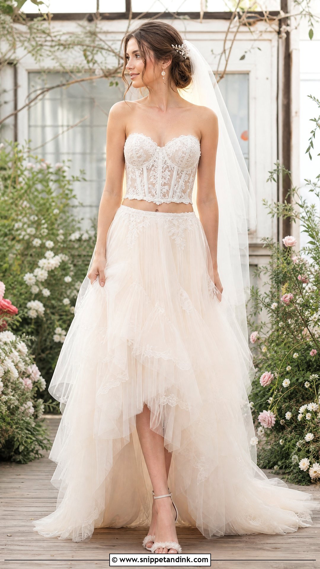 Fairy Core Two Piece Wedding Dress - Snippet and Ink - 25 Fairy Core Wedding Dress Ideas